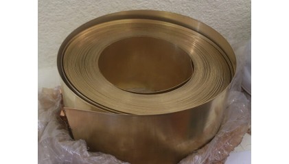 фольгу латунную 0,15x90 мм (150 мкм) Л63 купить в Санкт-Петербурге