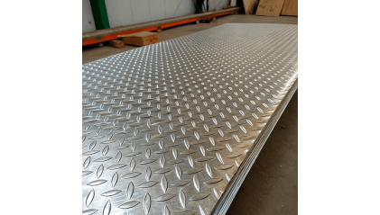 лист алюминиевый рифленый чечевица 0,3 мм АМг2Н2Р купить в Санкт-Петербурге