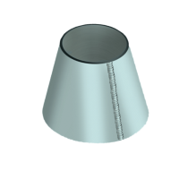 Обечайка оцинкованная коническая 1120x720x10 мм 20К ГОСТ 14249-89