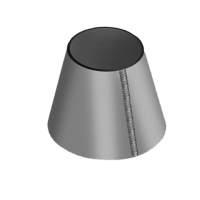 Обечайка стальная коническая 1120x720x10 мм 20К ГОСТ 14249-89