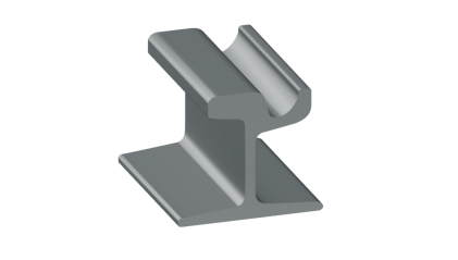 рельсы РТ62 стальные трамвайные 9 м Э76 купить в Санкт-Петербурге