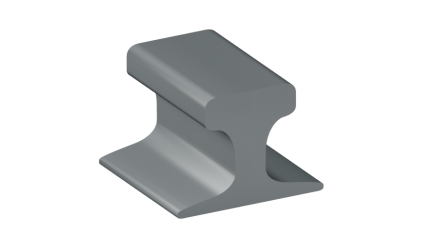 рельсы КР70 стальные крановые 12 м К76Ф купить в Санкт-Петербурге