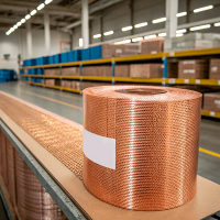 Сетка медная 0,4x0,4x0,2 мм М2 ГОСТ 6613-86