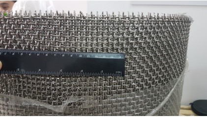 Сетка нержавеющая рифленая (канилированная) 5x5 2 мм 12Х18Н10Т фото сетку нержавеющую рифленую (канилированную) 5x5 2 мм 12Х18Н10Т купить в Санкт-Петербурге