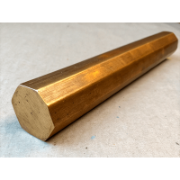 Шестигранник бронзовый 12 мм БрБ2 ГОСТ 15835-2013