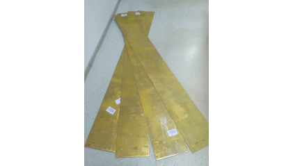 Шина латунная 10x9 мм Л96 фото шину латунную 10x9 мм Л96 купить в Санкт-Петербурге