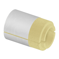 Скорлупа ППУ фольгированная 76x30 мм для труб ГОСТ 30732-2020