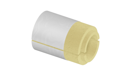 скорлупу ППУ фольгированная 133x30 мм для труб купить в Санкт-Петербурге