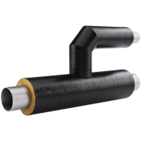 Тройник параллельный в ППУ-ПЭ изоляции 133x225x3,5 мм ГОСТ 30732-2020