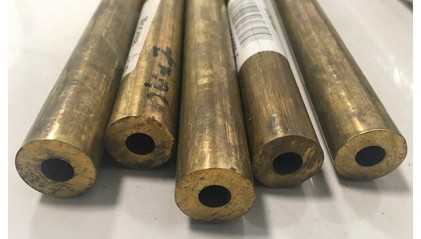 Труба латунная прессованная 105x27,5 мм Л63 фото трубу латунную прессованную 105x27,5 мм Л63 купить в Санкт-Петербурге