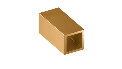 трубу латунную профильную квадратную ДКВНТ 10x10x4 мм Л68 купить в Санкт-Петербурге