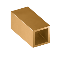 Труба латунная профильная квадратная ДКВНТ 20x20x3 мм ЛС59-1 ТУ 48-21-428-84