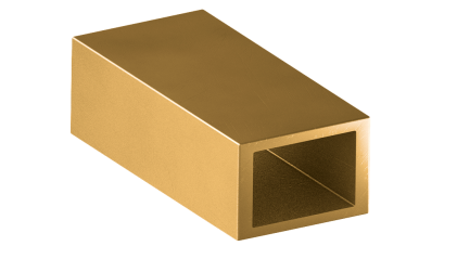 трубу латунную профильную прямоугольную ДПРНТ 58x10x2 мм Л68 купить в Санкт-Петербурге
