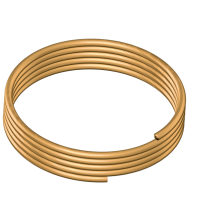 Трубка латунная капиллярная ДКРНМ 2x0,45 мм Л70 ГОСТ 2624-2016