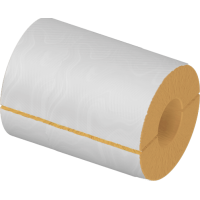 Цилиндр теплоизоляционный минераловатный вырезной оцинкованный 720x30x1000 мм Г1 Ц 100 ГОСТ 23208-2022