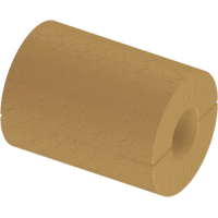 Цилиндр теплоизоляционный базальтовый вырезной без покрытия 108x100x500 мм Г1 Ц 100 ГОСТ 23208-2022